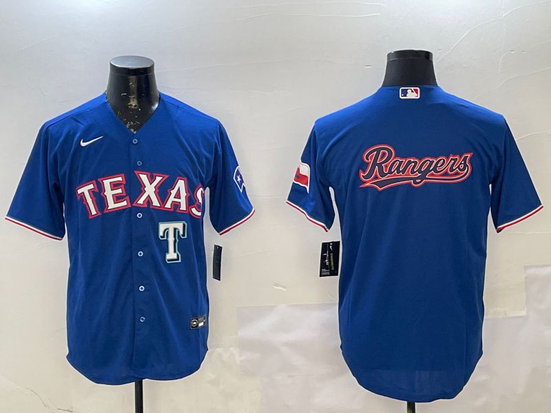 Men Texas Rangers Blank Blue Game 2025 Nike MLB Jersey style 8->texas rangers->MLB Jersey
